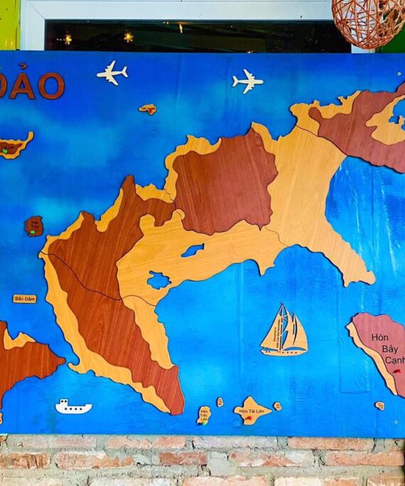 bản đồ gỗ Côn Đảo